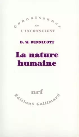 Couverture du produit · La nature humaine