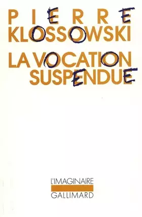 Couverture du produit · La Vocation suspendue