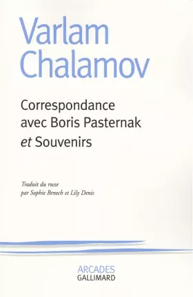 Couverture du produit · Correspondance avec Boris Pasternak / Souvenirs