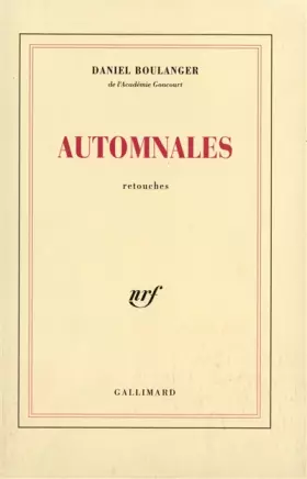Couverture du produit · Automnales: Retouches