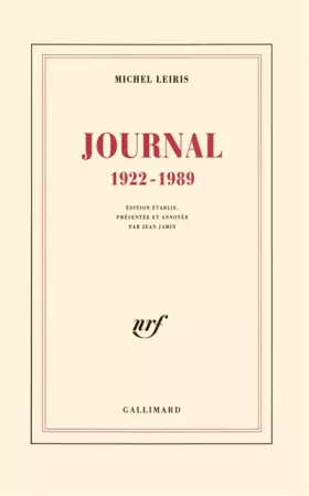 Couverture du produit · Journal, 1922-1989