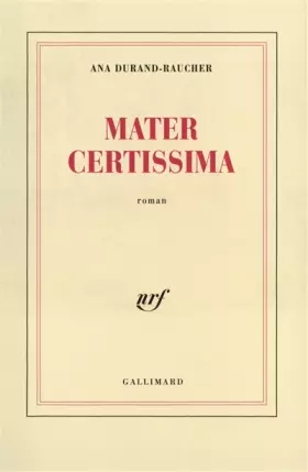 Couverture du produit · Mater certissima