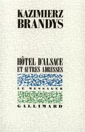 Couverture du produit · Hôtel d'Alsace et autres adresses