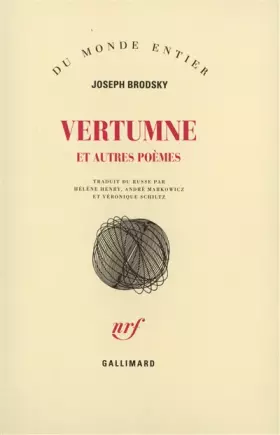 Couverture du produit · Vertumne et autres poèmes