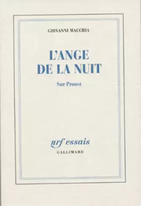 Couverture du produit · L'Ange de la nuit: Sur Proust