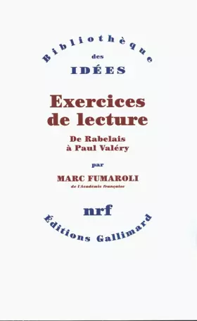 Couverture du produit · Exercices de lecture: De Rabelais à Paul Valéry
