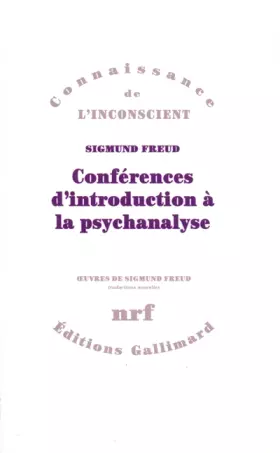 Couverture du produit · Conférences d'introduction à la psychanalyse