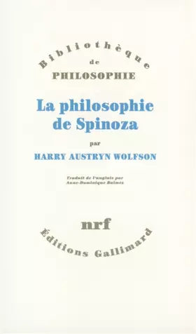 Couverture du produit · La Philosophie de Spinoza