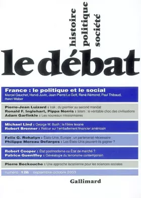 Couverture du produit · Le Débat, numéro 126