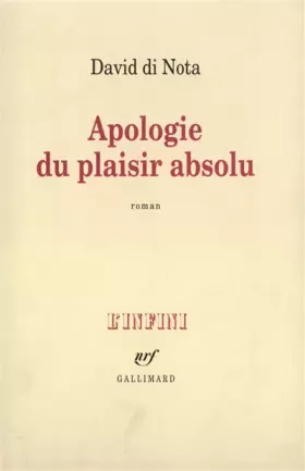 Couverture du produit · Apologie du plaisir absolu