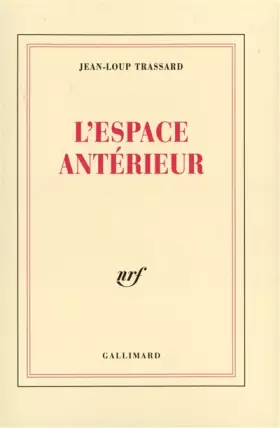 Couverture du produit · L'espace antérieur
