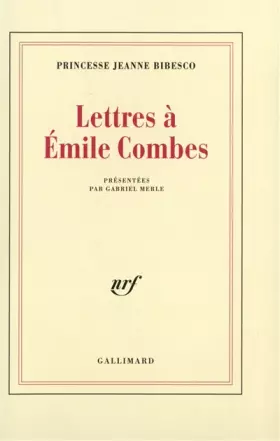 Couverture du produit · Lettres à Émile Combes