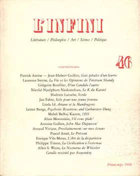 Couverture du produit · L'Infini