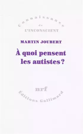 Couverture du produit · À quoi pensent les autistes ?