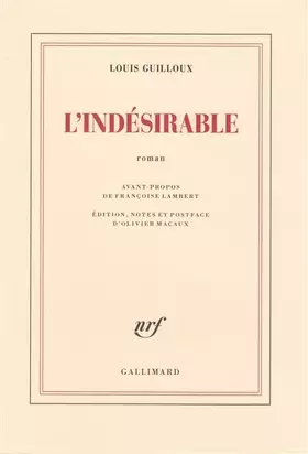 Couverture du produit · L'Indésirable