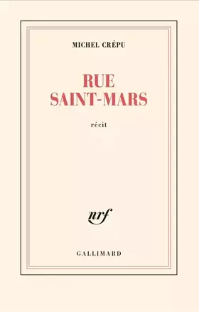 Couverture du produit · Rue Saint-Mars