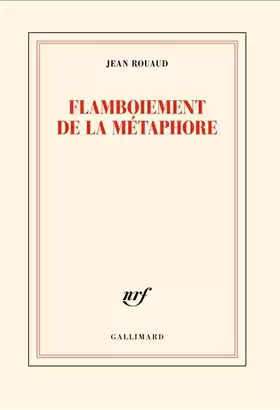 Couverture du produit · Flamboiement de la métaphore