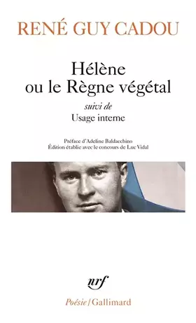 Couverture du produit · Hélène ou le Règne végétal / Usage interne