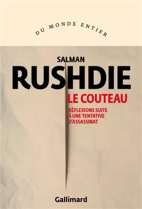 Couverture du produit · Le Couteau: Réflexions suite à une tentative d'assassinat