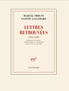 Couverture du produit · Lettres retrouvées: 1912-1922