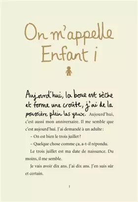 Couverture du produit · On m’appelle Enfant i