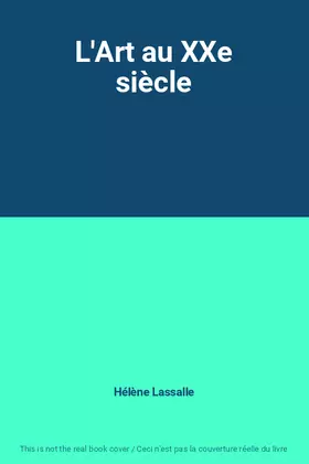 Couverture du produit · L'Art au XXe siècle