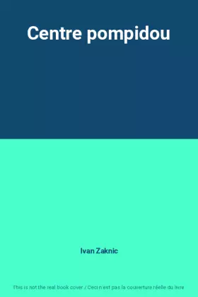 Couverture du produit · Centre pompidou