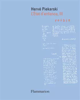 Couverture du produit · L'État d'enfance, III