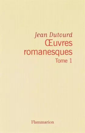 Couverture du produit · Oeuvres romanesques