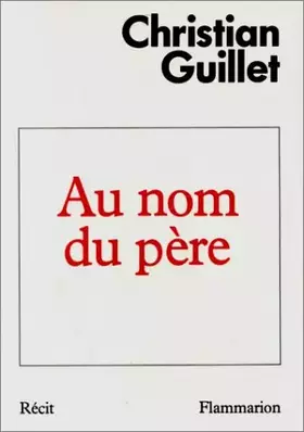 Couverture du produit · Au nom du pere