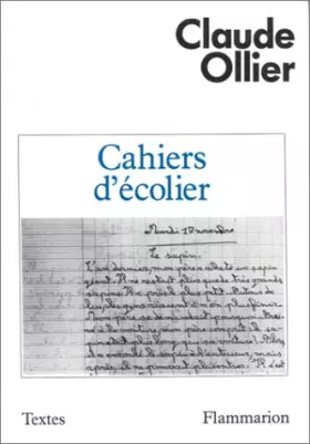 Couverture du produit · Cahiers d'écolier