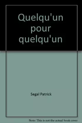 Couverture du produit · Quelqu'un pour quelqu'un