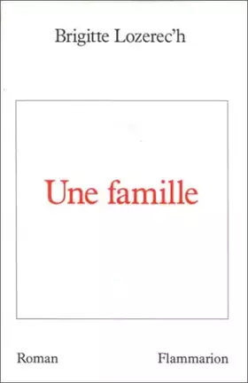 Couverture du produit · Une famille