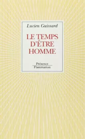 Couverture du produit · Le temps d'être homme