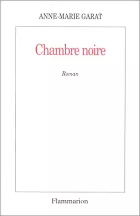 Couverture du produit · Chambre noire