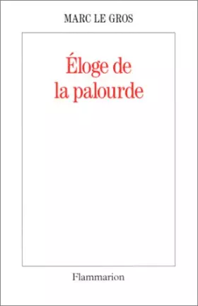 Couverture du produit · Eloge de la palourde
