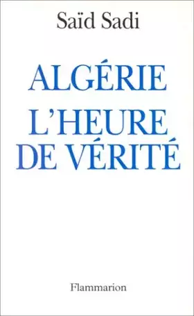 Couverture du produit · Algérie : L'heure de vérité