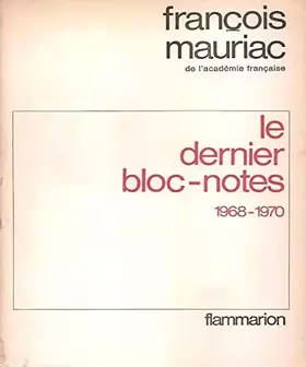 Couverture du produit · Le Dernier bloc-notes 1968-1970: 1968-1970