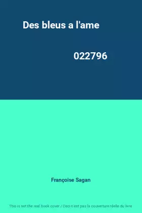Couverture du produit · Des bleus a l'ame                                                                             022796