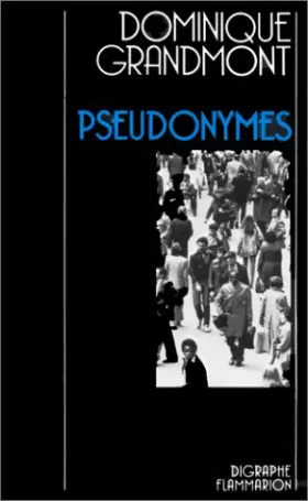 Couverture du produit · Pseudonymes. (suivi de) Paris-boulevard