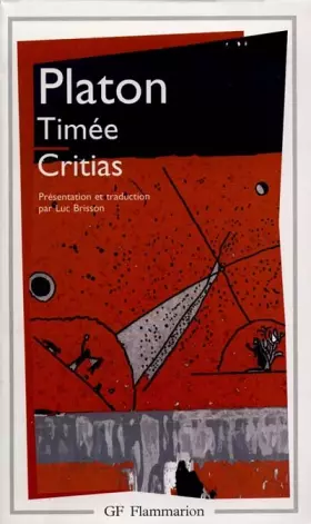 Couverture du produit · Timée, suivi du "Critias"