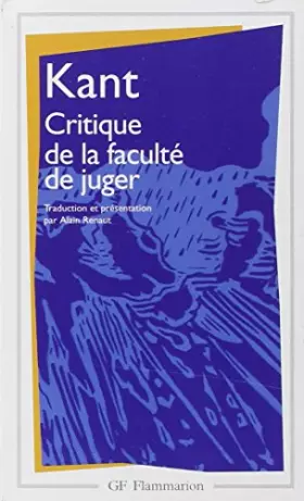 Couverture du produit · Critique de la faculté de juger