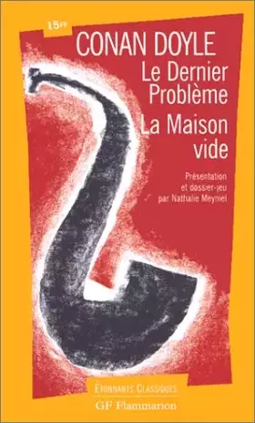 Couverture du produit · Le dernier problème. La maison vide