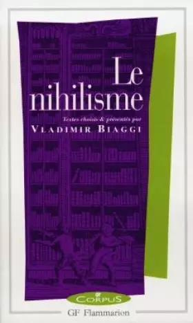 Couverture du produit · Le nihilisme