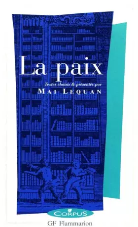Couverture du produit · La paix