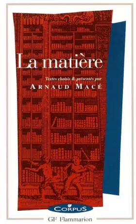 Couverture du produit · La matière