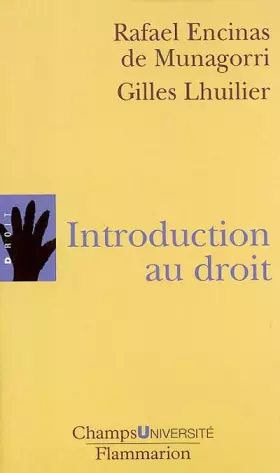 Couverture du produit · Introduction au droit