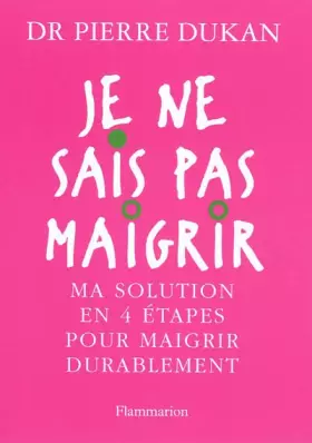 Couverture du produit · Je ne sais pas maigrir
