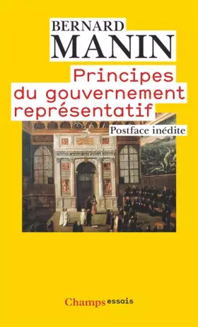 Couverture du produit · Principes du gouvernement représentatif