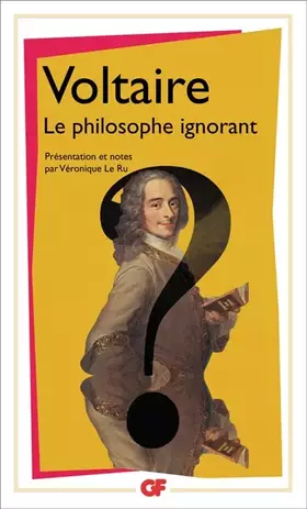 Couverture du produit · Le Philosophe ignorant